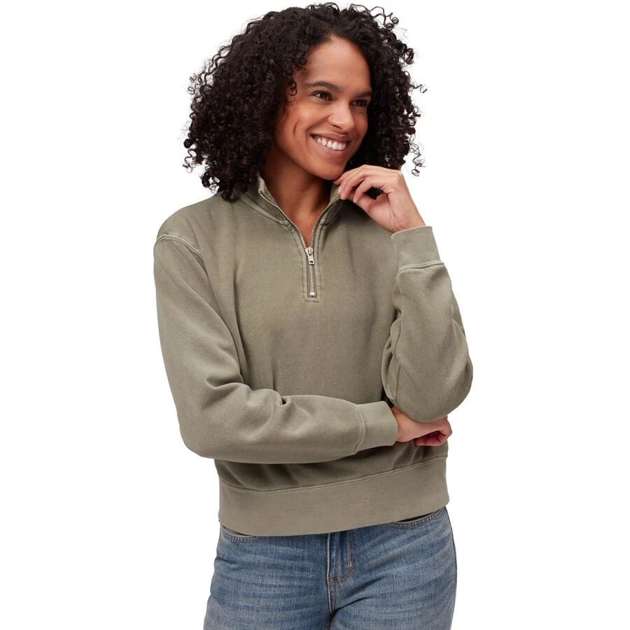 Stoic Cotton Cropped 1/4-Zip Pullover - Women's 1 Stoic Cotton Cropped 1/4-Zip Pullover - Women's