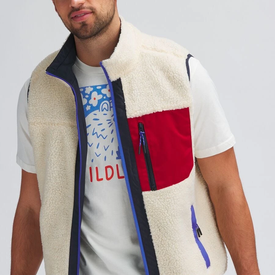 Stoic Reversible Mixed Media Sherpa Vest - Men's 3 Stoic Reversible Mixed Media Sherpa Vest - Men's - Image 3