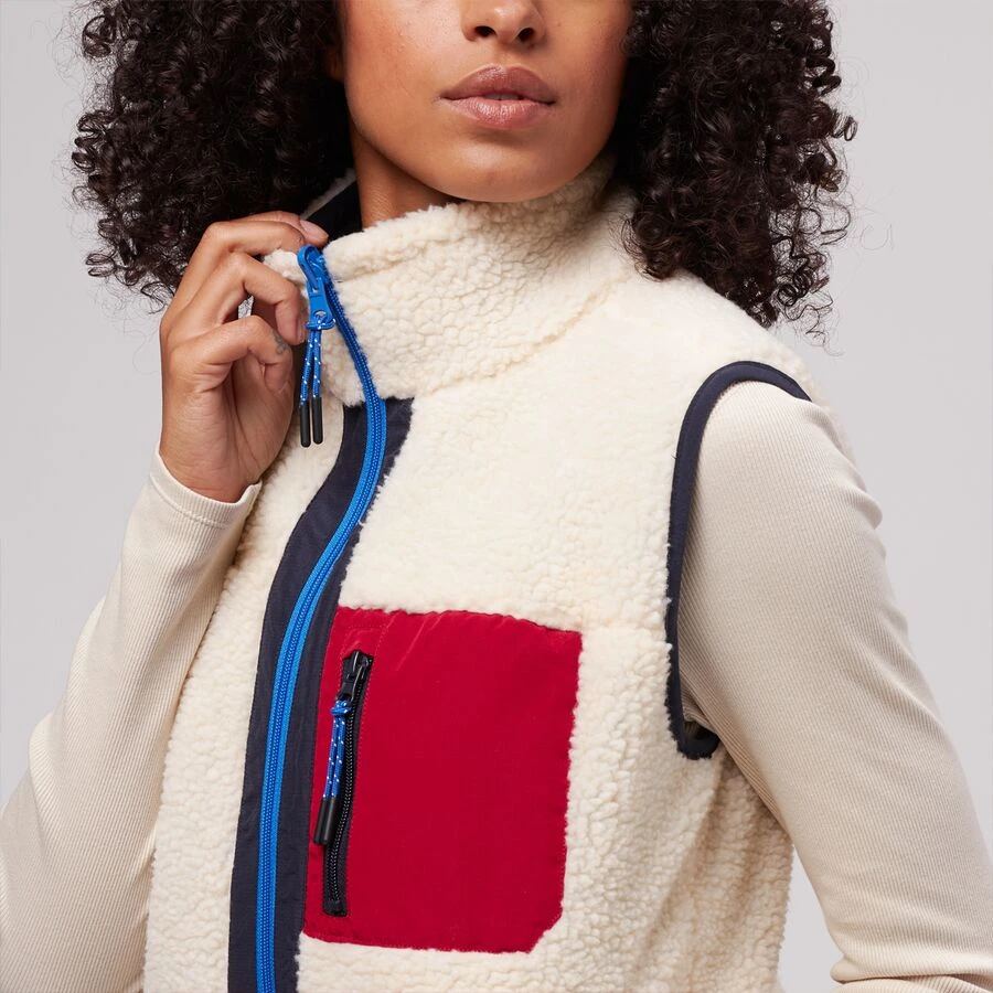 Stoic Reversible Mixed Media Sherpa Vest - Women's 4 Stoic Reversible Mixed Media Sherpa Vest - Women's - Image 4