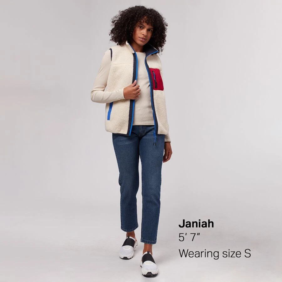 Stoic Reversible Mixed Media Sherpa Vest - Women's 3 Stoic Reversible Mixed Media Sherpa Vest - Women's - Image 3