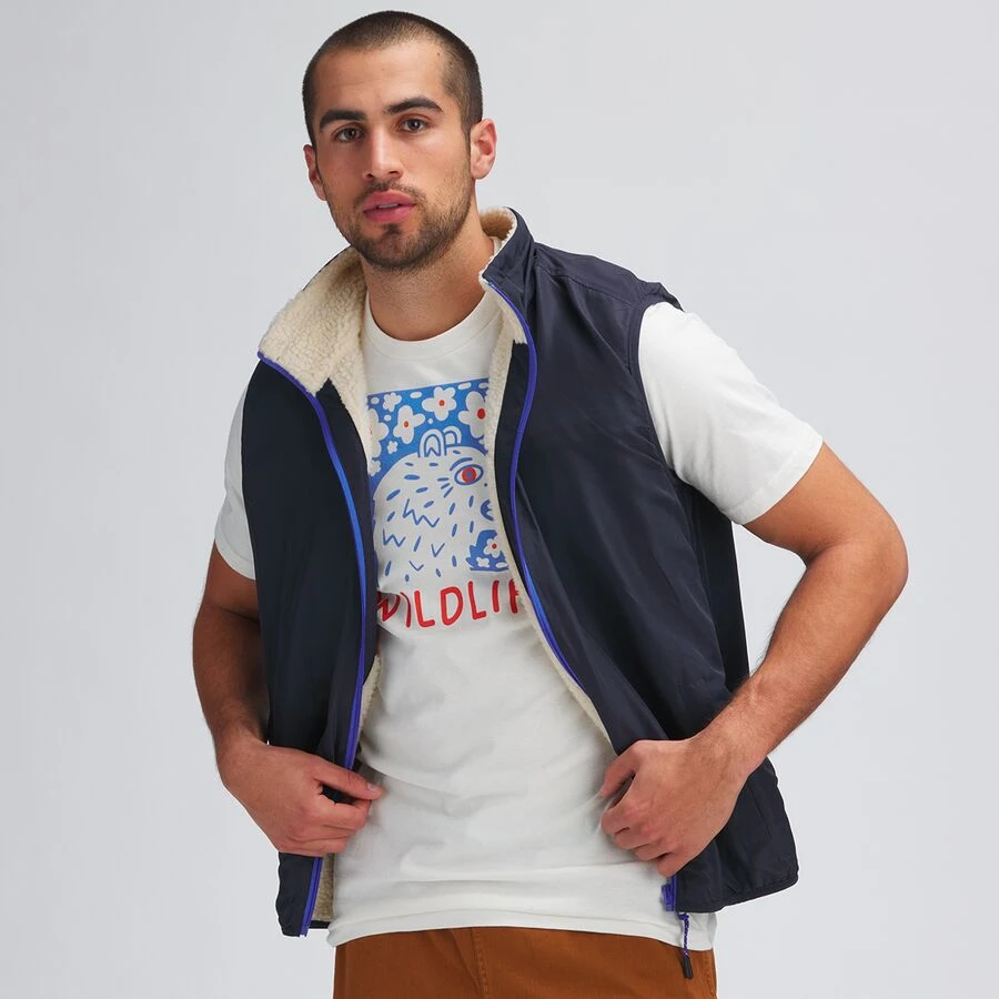 Stoic Reversible Mixed Media Sherpa Vest - Men's 4 Stoic Reversible Mixed Media Sherpa Vest - Men's - Image 4