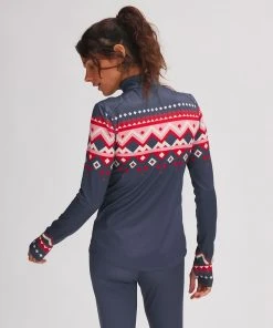 Stoic Lightweight Poly 1/4-Zip Baselayer Top - Women&apos;s -The Stoic Style Sales Shop NAVFAIISL D1 3