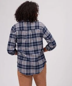 Stoic Super Soft Pocket Flannel Shirt - Women's 22 Stoic Super Soft Pocket Flannel Shirt - Women's -The Stoic Style Sales Shop NAVPLA D1 1