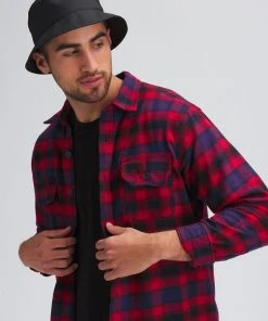 Stoic Button-Up Flannel Shirt - Men's 21 Stoic Button-Up Flannel Shirt - Men's -The Stoic Style Sales Shop REDNAVPLA D5 1