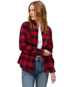 Stoic Super Soft Pocket Flannel Shirt - Women's 23 Stoic Super Soft Pocket Flannel Shirt - Women's -The Stoic Style Sales Shop REDSHAPLA 1