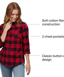 Stoic Super Soft Pocket Flannel Shirt - Women's 24 Stoic Super Soft Pocket Flannel Shirt - Women's -The Stoic Style Sales Shop REDSHAPLA D6 1