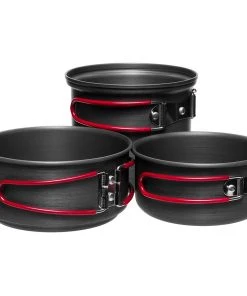 Stoic 3-Piece Backpacker Hard Anodized Cook Set