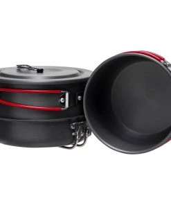 Stoic Hard Anodized Camping Cook Set 8 Stoic Hard Anodized Camping Cook Set -The Stoic Style Sales Shop STE D4 3