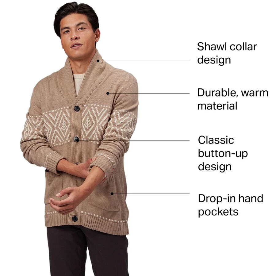 Stoic Shawl Collar Cardigan - Men's 2 Stoic Shawl Collar Cardigan - Men's - Image 2