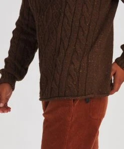 Stoic Cableknit Roll Neck Sweater - Men's 17 Stoic Cableknit Roll Neck Sweater - Men's -The Stoic Style Sales Shop TORSHE D3 25